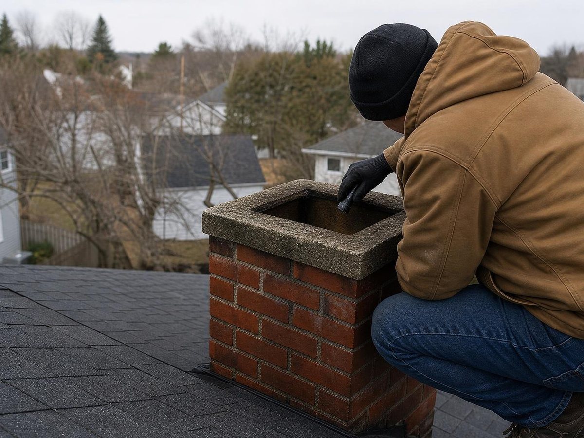 Cline Chimney Repair work in Aurora